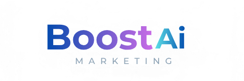 high tech logo for boostai marketing